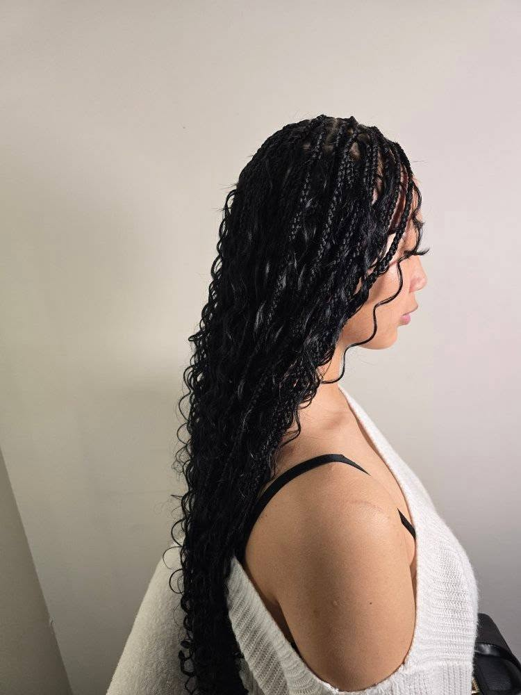 Boho Knotless Braids